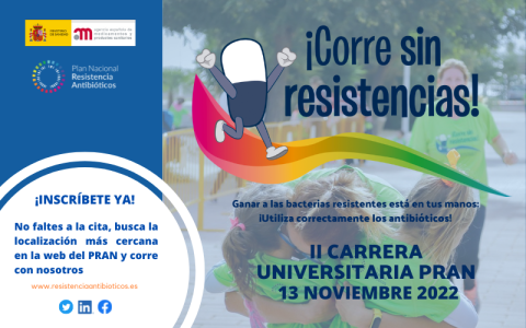 "Corre sin resistencias" vuelve a las calles de 9 ciudades para celebrar la Semana Mundial de Concienciación sobre el Uso de los Antimic...